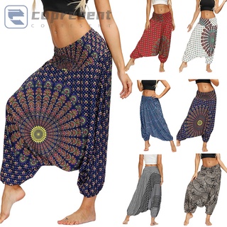 pantalones harem para mujer boho gypsy yoga dance hippie holgado palazzo pantalones