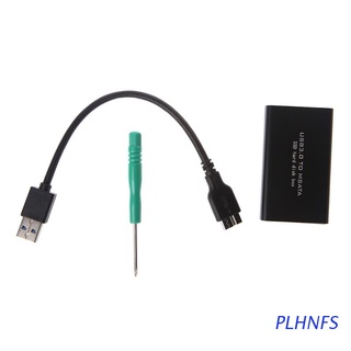 plhnfs usb 3.0 a msata cable ssd caja de disco duro caja de unidad móvil externa
