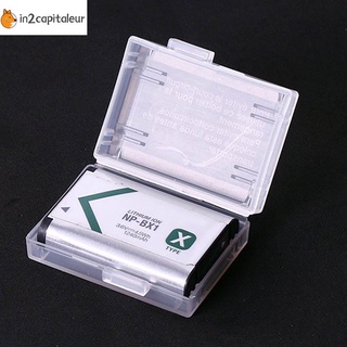 in2capitaleur transparente batería protectora caja útil cubierta de almacenamiento nuevo organizador de plástico duro titular de la batería de la cámara caso