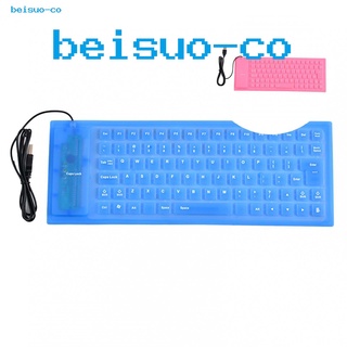 be 85 teclas plegable de silicona suave silencio usb con cable mini teclado accesorio de ordenador