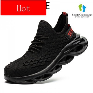 Zapatos de trabajo de seguridad [Anbaili] zapatos de trabajo de los hombres Anti Smashing y Anti Piercing de verano de acero transpirable Baotou zapatos de trabajo zapatos de protección de la cabeza de acero zapatos de protección botas de seguridad 0TjC (1)