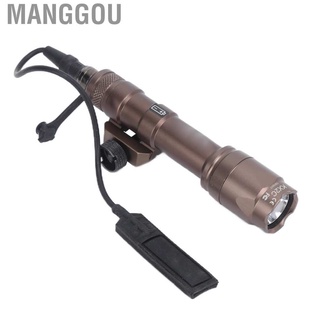 manggou rail mount arma luz montada al aire libre linterna m600c duro 370lm impermeable
