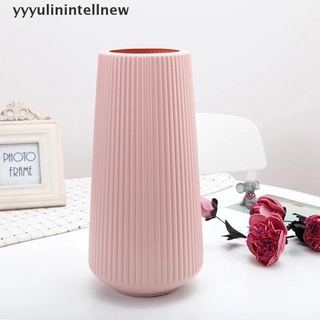 [yyyyulinintellnew] simple decoración del hogar florero florero de imitación cerámica plástico florero caliente