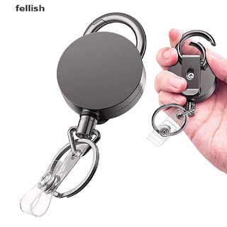 [Fellish] Wire Rope Camping Telescopic Burglar Chain Key Holder Tactical Keychain Outdoor 436CO (2)