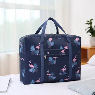 Bolsa de viaje plegable motivo Flamingo azul marino bolsa de ropa de moda PREMIUM W2Y9 AWET calidad JUMBO al aire libre bolsa de moda más reciente