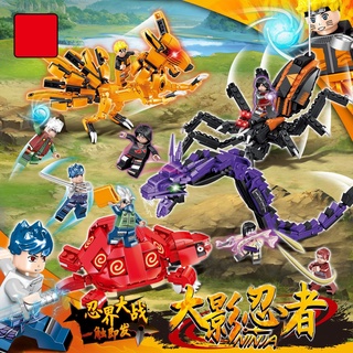 730 pzs Uzumaki Naruto Compatible con minifiguras Legoing bloques de construcción juguetes para niños (1)