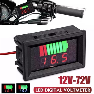 12V-72V Car Marine Motorcycle LED Digital Voltmeter Voltage Meter Battery Gauge/giott6/