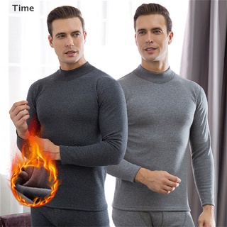 Time Thermal underwear for men winter fleece thick long johns keep warm men clothes .