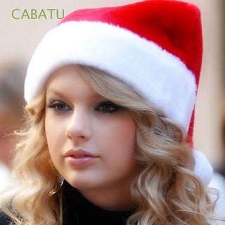 cabatu sombrero de navidad rojo y blanco sombrero de navidad santa claus sombrero de regalo para el hogar adorno tapas de navidad suministros de fiesta para niños adultos decoraciones de navidad