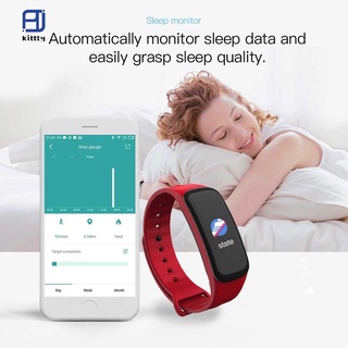 reloj inteligente c1plus con pantalla a color a prueba de agua/podómetro/pulsera deportiva con frecuencia cardíaca y presión arterial