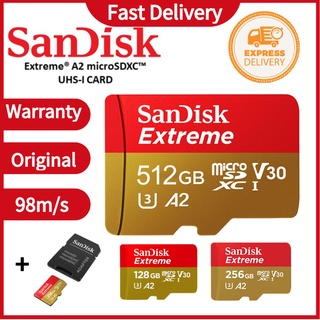 Sandisk 128/256/512GB Memory Card Speed 100mb/S Micro Sd