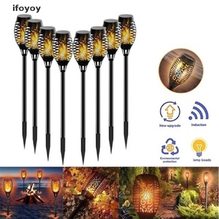 Ifoyoy Solar Torch Light Outdoor Flickering Flame Dancing Night Light Waterproof Yard CO (1)