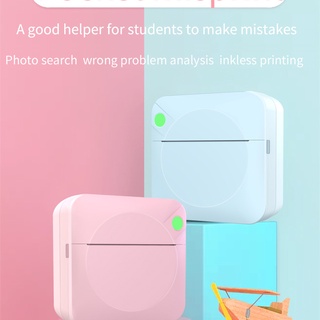 Impresora de bolsillo portátil térmica máquina de impresión Bluetooth Mini foto foto Lable oficina hogar móvil Android iOS teléfono (1)