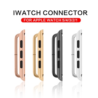 Adaptador De Conector Para apple watch band 4 3 5 iwatch Correa 42 Mm/38 44/40 Sin Costuras De Aluminio Enlace
