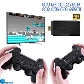Consola de video juegos de consola de videojuegos inalámbricas de video TV Retro 10000 juegos Stick 4K HDMI-compatible con control dual para PS1/FC/GBA| Control/joystick/gamepad/rnene pzas
