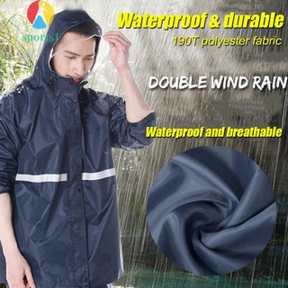 Abrigo De lluvia respirable unisex con capucha Para Uso al aire libre/Motocicleta