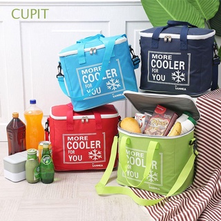 cupit 20l cooler bag portátil bolsas de picnic bolsa de almuerzo mantener caliente impermeable refrigerador alimentos frescos aislados espesar caja de almacenamiento/multicolor