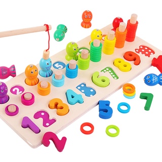 bebé matemáticas pesca contando junta niños aprendizaje temprano juguetes de enseñanza