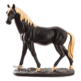 [FENTEER] Estatua de caballo de lujo de pie escultura casa sala de estar estante TV gabinete negocios decoración adornos accesorio cumpleaños