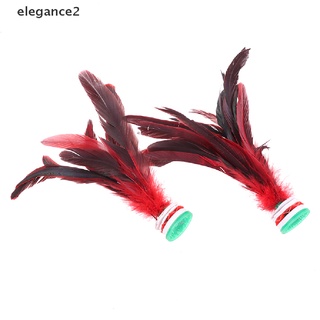 [elegance2] 2pcs china jianzi colorido fancy pluma volante para fitness entretenimiento [elegance2]