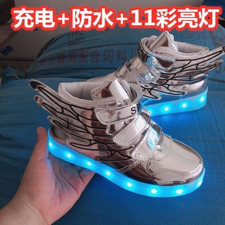 Zapatos luminosos para niñosUSBCargando los niños iluminan los zapatos niñas zapatos ligerosledZapatos luminosos zapatos para niños con luces zapatillas