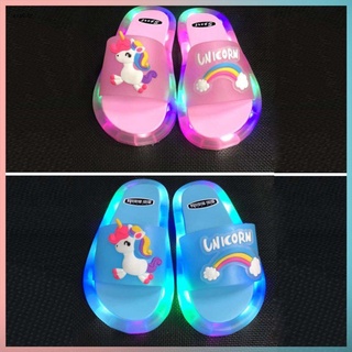 Sandalias De baño para niños con luz Led/zapatillas luminosas