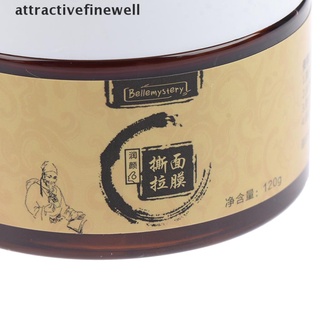 [attractivefinewell] beauty peel-off face-pack transición herbal ginseng negro cabeza cara pack 120ml (1)