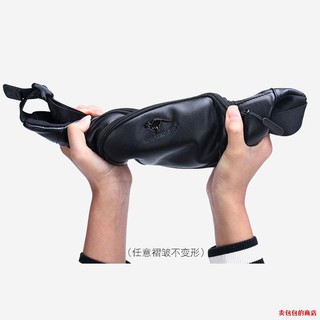 Productos✥✧Beg Hongyan canguro de los hombres de la cintura de la capa superior de cuero de la moda multifuncional bolsa de pecho Casual bolso de hombro Beg hombro 2021 Beg L
