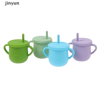 jinyun Baby Silicone Cups Drinking Straw Cup Food Grade Children Feeding Water Cup .