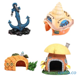 izefia decoración de acuario casa tanque de peces refugios para pequeñas mascotas acuáticas 4 estilos