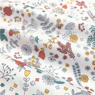 75x45cm gris Floral 100% tela de algodón suministros de costura tela de acolchado hecho a mano costura DIY manualidades decoración del hogar Material (7)