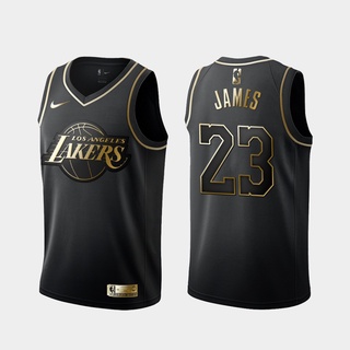 Camiseta de fútbol de baloncesto shirt Nba Fans Jersey 2020 Pay Honor Edition negro oro Lakers versión Basketball football jersey