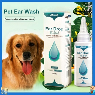DROPS Be-60Ml gato perro ácaros eliminación de olores orejas gotas infección solución tratamiento limpiador