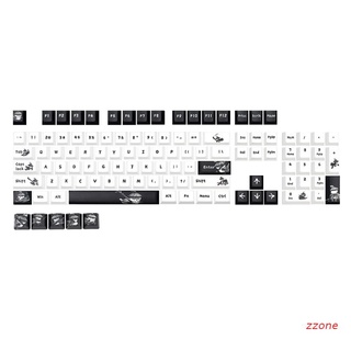 Zzz 109 teclas OEM perfil Kungfu Panda PBT tinte subcama Keycap para teclado mecánico