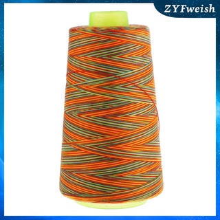 Rainbow Color All Purpose Sewing Thread for Embroidery Jeans DIY Craft