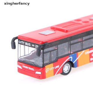 XFCO 1 : 64 18cm Metal Diecast Modelo De Autobuses Coches Juguetes Tire Hacia Atrás Vehículo Regalo Para Niños Nuevo