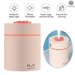 Bestopt Mini humidificador de niebla purificador de aire bastante apagado automático alimentado por USB con luz de noche LED humidificadores portátiles para coche, hogar, oficina
