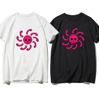 Una pieza de dibujos animados pareja camisas mujeres hombres impresión parejas T-Shirt camisetas Tops 5360