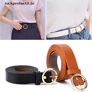 Luckprotect3.Br cinturón Boho Vintage De cuero con hebilla Redonda para mujer