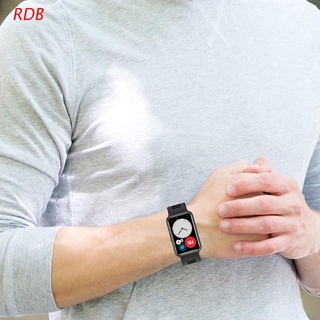 rdb correa de repuesto de silicona de doble color para reloj -huawei watch fit 1.64" vivid amoled display