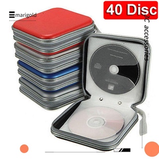 Mariold 40 bolsas De caja De disco De video Media Portable caja rígida Álbum Cd Dvd caja De almacenamiento Manga/Multicolor