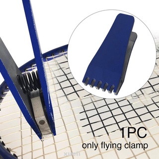 práctico deportes compacto bádminton fácil de aplicar resistente resorte cargado de cuerda herramienta de vuelo abrazadera