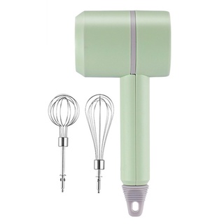 Mini batidor eléctrico inalámbrico de mano USB recargable de alimentos licuadora espumador de leche 3 velocidades crema pastel mezclador - verde (3)