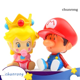 Cr-Figuras De acción De Resina De Princesa/Super Mario/estatuilla Para decoración De escritorio/regalo