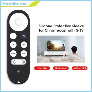 (ShoppingEverydays) Funda protectora de silicona para mando a distancia para Chromecast con Google TV