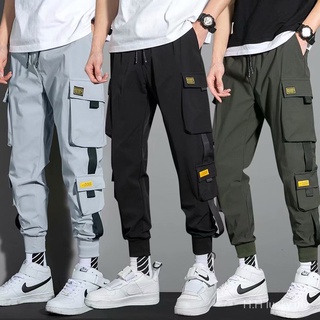 Listo stock : Oferta Especial : Moda De La Marca De Gran Tamaño De Los Hombres De Crecimiento Pantalones De jogger Chándal Tendencia Nueve Coreanos