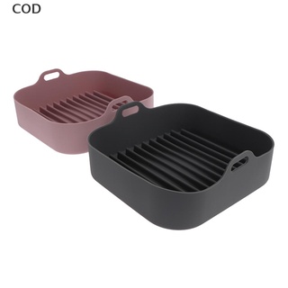 [cod] airfryer olla de silicona multifuncional freidoras de aire accesorios de horno pan frito ch caliente