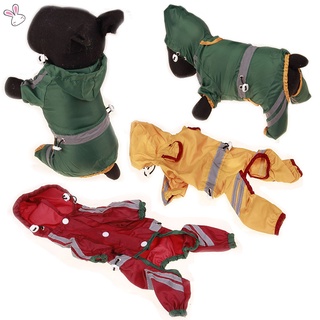 Precioso chubasquero para perros impermeable ligero impermeable con capucha Poncho suministros para mascotas al aire libre