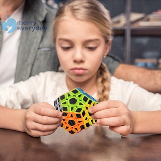 Merryeveryday cubo de dedo juguetes de fibra de carbono suave pirámide pentágono cubo juguetes educativos