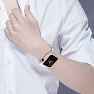 Candy - funda protectora de silicona suave para Apple Watch SE Series 6 5 4 3 2 1 iWatch 40mm 44mm X7 T500 T500+ T500 Plus T500+ Plus W26 W46 W56 IWO 8 12 LITE X6 T600 X8 U68 W27 W37 IWO (5)